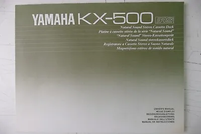 Kaufen Yamaha Cassette Deck KX-500 Bedienungsanleitung To-2948 • 8.91€