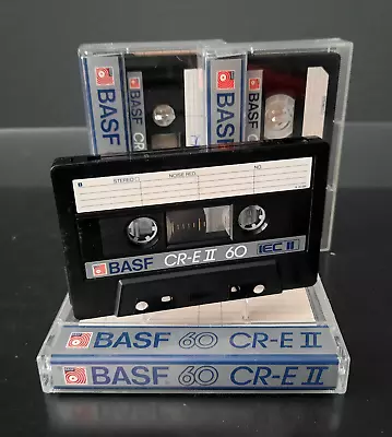 Kaufen ⭐️3x BASF CR-EII 60 Kassetten MC Audiokassetten Tape Typ 2 / Geprüft • 5.50€