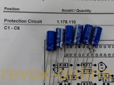 Kaufen Kondensatorensatz Protection Circuit Für Studer Revox B750 • 2.90€