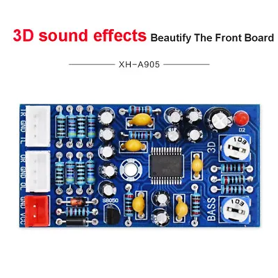 Kaufen Pre-Level Sound Verschönerungskarte JRC2706 Bass Board 3D Reverb Prozessor • 26.18€