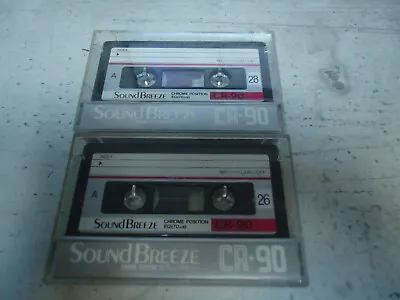 Kaufen 2 Musikkassetten Tape Kassette Bespielt SOUND BREEZE - CR - 90 - Japan • 10€