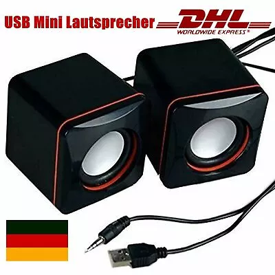 Kaufen Stereo-Lautsprecher Speaker Für PC Computer Tablet Laptop USB Mini Kleine DHL • 10.33€
