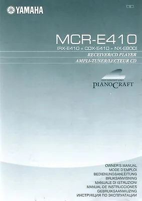 Kaufen Bedienungsanleitung Für Yamaha MCR-E410 (RX-E410 CDX-E410 NX-E800) Receiver/CD P • 9.50€