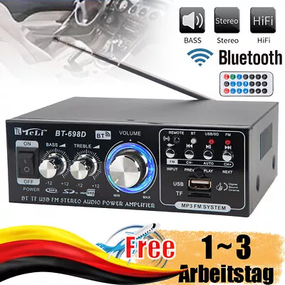 Kaufen Audio Leistungsverstärker Bluetooth 180W Audio Verstärker 2Kanal Stereo Receiver • 24.99€