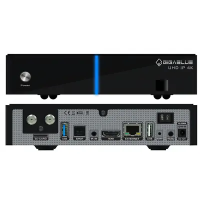 Kaufen GigaBlue UHD IP 4K + Single DVB-S2x Tuner LINUX HD TV • 108.99€