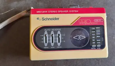 Kaufen Walkman Schneider  Se266ar   Cassette Player&equalizer  Vintage Old • 49€