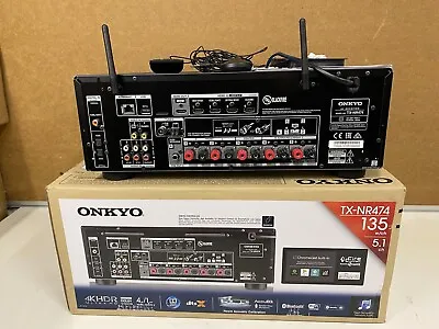 Kaufen Onkyo TX-NR474 HDMI 4K Dolby Atmos Bluetooth WiFi 5.1 AV Receiver • 365€
