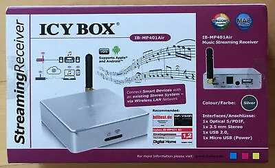 Kaufen ICY BOX - Streaming Receiver (MAC) - WLan - Optisch, 3,5mm Klinke, USB 2.0 Slave • 69€