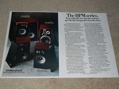 Kaufen Pioneer Hpm Serie Lautsprecher Ad, 1976, HPM-200, HPM-100, Artikel, 2 Pg • 8.79€