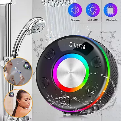 Kaufen Bluetooth Duschlautsprecher, Bass Bluetooth Lautsprecher Wasserdicht Musikbox • 24.98€