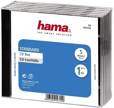 Kaufen Hama Sonstiges Audio-Zubehör 44744 CD-BOX 5 St Transparent • 4.19€