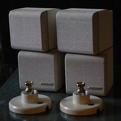 Kaufen 2 Bose Doppel Cube Lifestyle 12 Lautsprecher Boxen Weiß Mit Orig. Wand Halterung • 249€