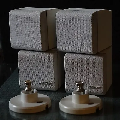 Kaufen 2 Bose Doppel Cube Lifestyle 12 Lautsprecher Boxen Weiß Mit Orig. Wand Halterung • 180€