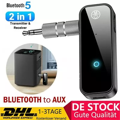 Kaufen Bluetooth 5.0 Empfänger Sender Adapter 3.5mm Jack-AUX Auto Audio Stereo USB KFZ • 12.99€