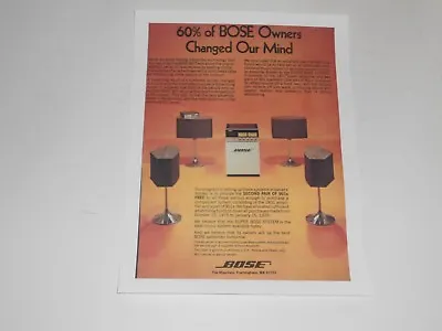 Kaufen Bose 901 Lautsprecher Ad Serie 2 Quad, 1801 Verstärker, 1 Page, '75, Artikel + • 10.94€