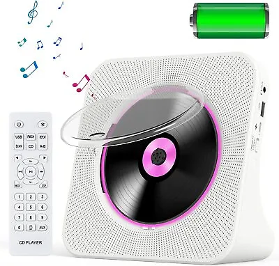 Kaufen Tragbarer CD-Player Zur Wandmontage Mit Bluetooth 5.0 Musik -HiFi-Lautsprechern • 49.99€