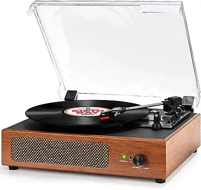 Kaufen Vinyl Plattenspieler Bluetooth Schallplattenspieler Plattenspieler Lautsprechern • 73.05€