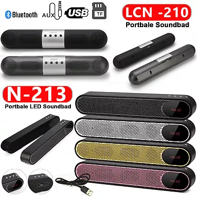 Kaufen Bluetooth Lautsprecher Soundbar 10 W Kompakt Stereo Sound Für PC TV AUX & USB Wiedergabe • 16.78€