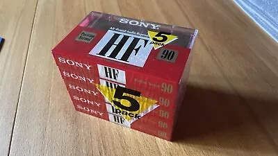 Kaufen 5 Stk Sony HF 90 Typ I MC Musikkassette Neu, Ovp In Folie • 15€