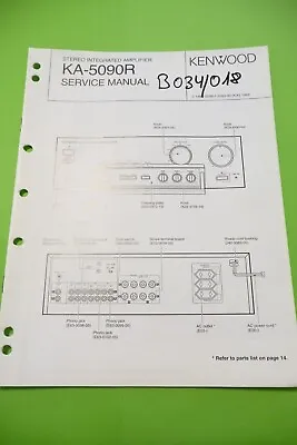 Kaufen Service Manual-Anleitung Für Kenwood  KA-5090 R ,ORIGINAL • 13€