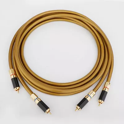 Kaufen 1 Paar OCC Kupfer HiFi RCA Kabel HiFi Audio Signal Interconnect Kabel Line • 68.91€
