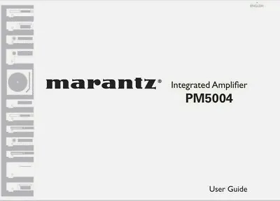 Kaufen Marantz PM5004 Integrierter Stereo-Verstärker Bedienungsanleitung - BENUTZERHANDBUCH  • 8.30€
