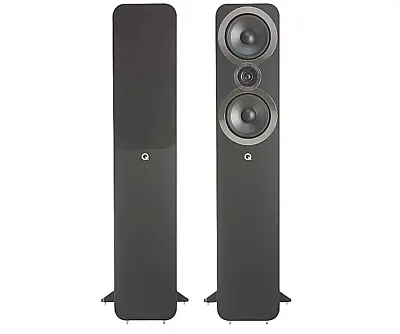 Kaufen Q Acoustics Q 3050i Boden Stehend Turm Lautsprecher Paar Kino HiFi Carbon Schwarz • 621.27€