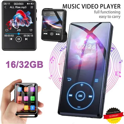 Kaufen 16/32GB Bluetooth MP3 Player HiFi Bass Musik Spieler LCD-Display FM Radio Audio • 21€