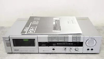 Kaufen AKAI HX-1 Einzelnes Kompaktes Stereo-Kassettendeck In Silber Mit Anleitung  • 58.10€