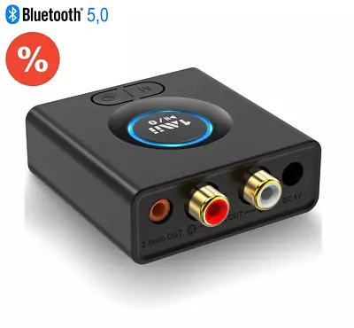 Kaufen Audio Empfänger Bluetooth 5,0 Musik Stereo Adapter Extra Bass-Modus RCA 1Mii • 24.99€