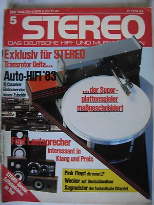 Kaufen Stereo 5/83 Classic JH-1 Mk II, Luxman L-430, Transrotor Delta, Mission 737, JBL • 14€