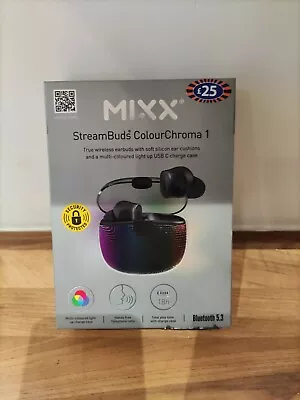 Kaufen Mixx Streambuds Farbe Chroma 1 Schwarz Brandneu Versiegelte Box. • 17.55€