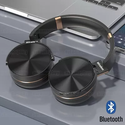 Kaufen Bluetooth 5.1 Kopfhörer Over-Ear Headset Stereo Headphone HiFi Kabellos Ohrhörer • 13.90€