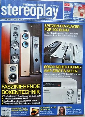 Kaufen Stereoplay 9/05,sony Str Da 7100 Es,marantz Sa 15 S1,pm 15 S1,vincent Cd S 2 • 9.92€