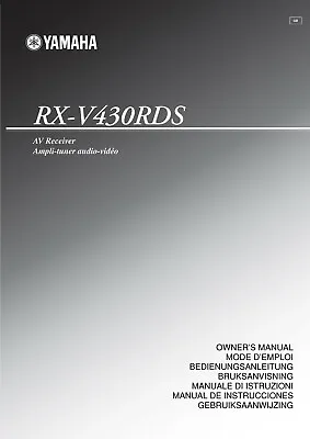Kaufen Bedienungsanleitung-Operating Instructions Für Yamaha RX-V430 RDS  • 13€