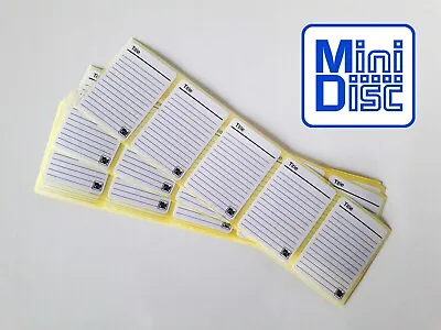 Kaufen 250x PRINTED MiniDisc Etikett / Labels (stickers) MD Mini Disk  • 26€