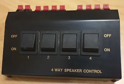 Kaufen 4-way Speaker Control Umschaltpult Splitter Für 4x Lautsprecher Paare • 10€