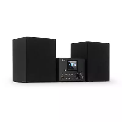 Kaufen Stereoanlage Mit Internetradio Lautsprecher DAB+ UKW CD-Player Bluetooth Schwarz • 129.99€