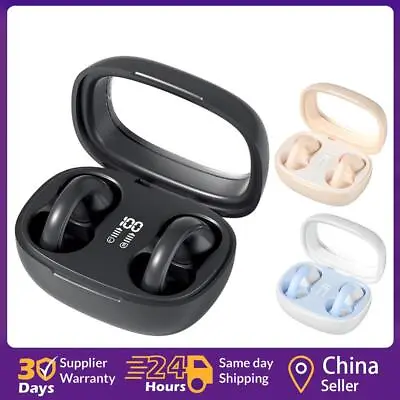 Kaufen  Kabellose Kopfhörer Leichtes Ohrclip Headset Bluetooth-kompatibel 5.3 �️ • 13.45€