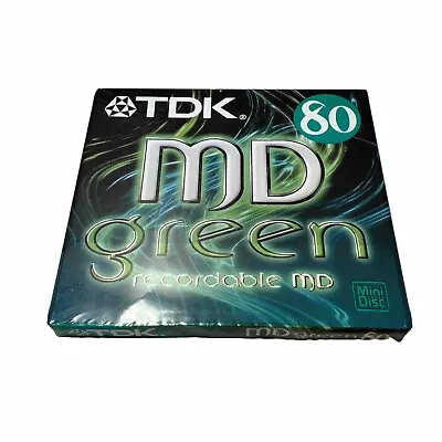 Kaufen TDK | MD GREEN 80 | MD-C80GEA | Mini Disc Recordable MD Minidisc TV-Audio  | NEU • 6.99€