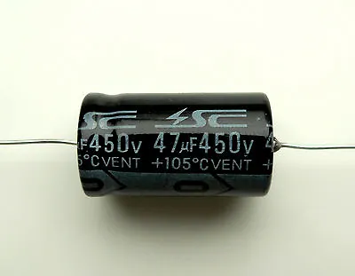 Kaufen 47uF 450V Axial Kondensator Hifi Und Gitarre Elektronenröhre Rohr Verstärker • 6.51€