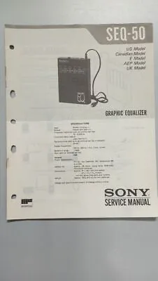 Kaufen Service Manual Sony Graphic Equalizer  SEQ-50 • 14€