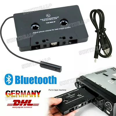 Kaufen Adapter Audio Cassette Bluetooth Autoradio Klinkenstecker MP3 Für IPod IPhone • 16.90€