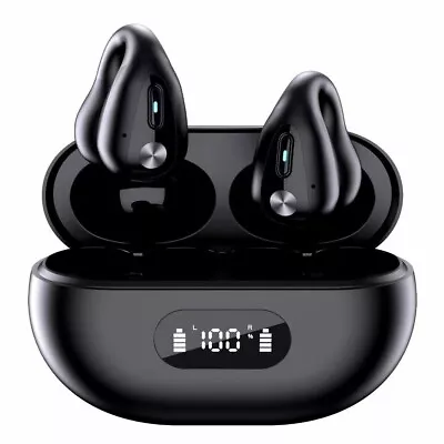 Kaufen Bluetooth 5.3 Wireless Kopfhörer Ohrhörer Ohrclip Ohrhörer Für IPhone Android • 12.72€