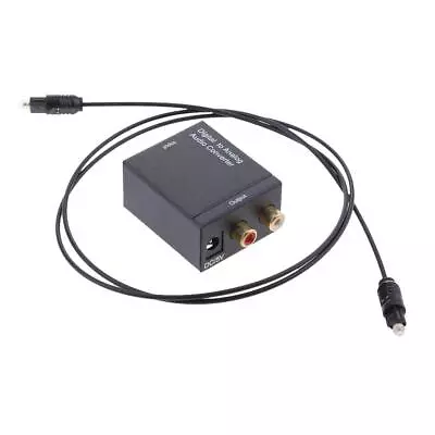 Kaufen Digital Optical Coax Zum Analogen RCA-Audio-Konverter-Adapter Mit Faserkabel • 10.82€
