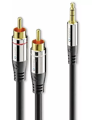 Kaufen SONERO Audio-Adapterkabel Klinke/Cinch, 3,5 Mm, Stereo, 10 M, Schwarz • 10.09€