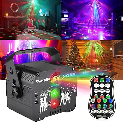 Kaufen Sound Aktiv AKKU 480 Muster RGB LED Laser Discokugel Partylicht Bühnenlicht USB • 28.99€
