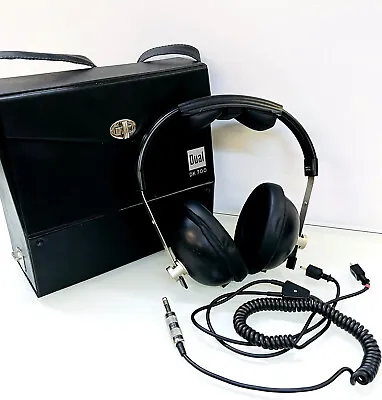 Kaufen DUAL DK-700 Vintagen HiFi Stereo Kopfhörer/Headphones Mit Case Top-Zustand!! • 69€