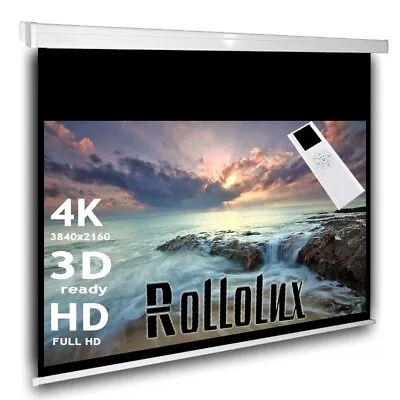 Kaufen Rollolux Heimkino Beamer Motorleinwand 300 X 215 (294x165)cm 16:9 133  HDTV 4K • 239.90€