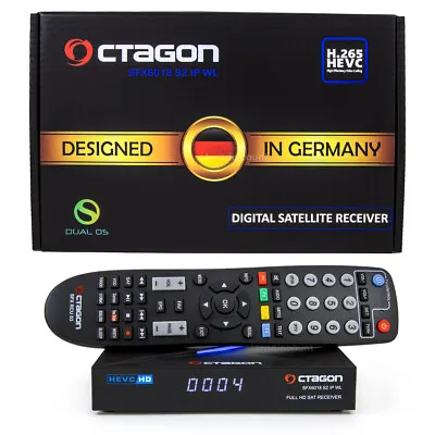 Kaufen OCTAGON SFX6018 S2 IP WL H.265 HEVC 1x DVB-S2 HD E2 Linux Sat-Receiver WLAN • 79€